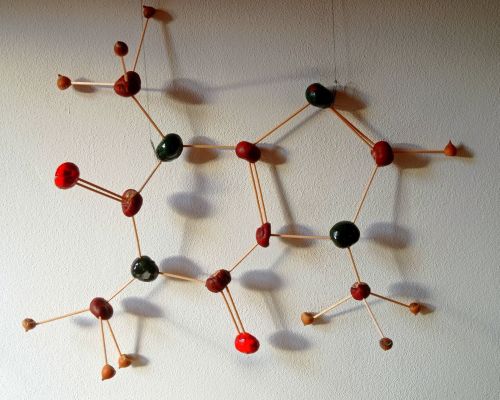 Model struktury kofeinu