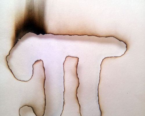 Kreslení roztokem KNO3 pro den π